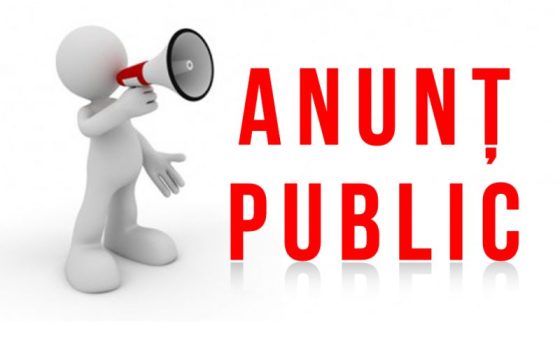 ANUNT de afişare publică a proiectului BUGET 2026